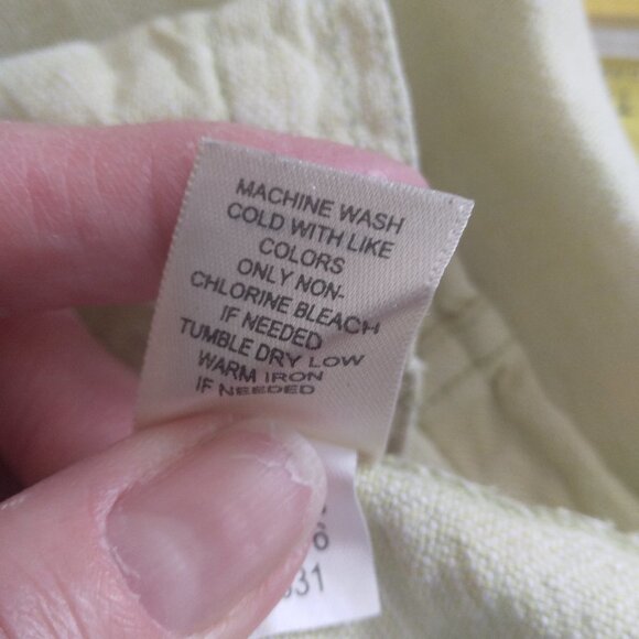 J Jill Light Lime Green Linen Jacket Size Large - Picture 9 of 9